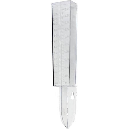 Taylor 5 In. Plastic Clear-Vu Rain Gauge 2703N